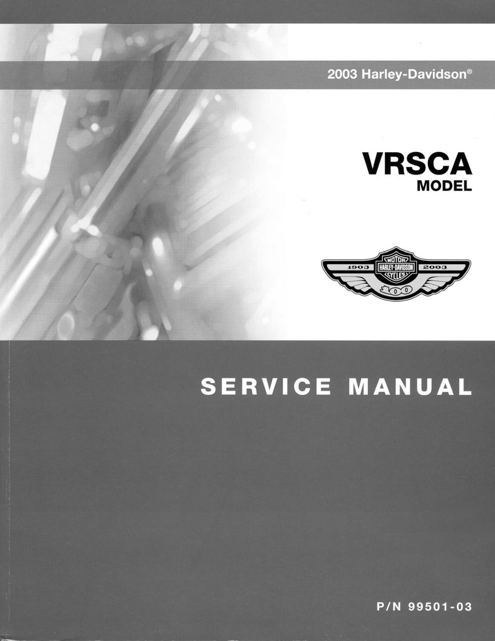 2003 Harley Davidson V-Rod Vrsca Manual cover