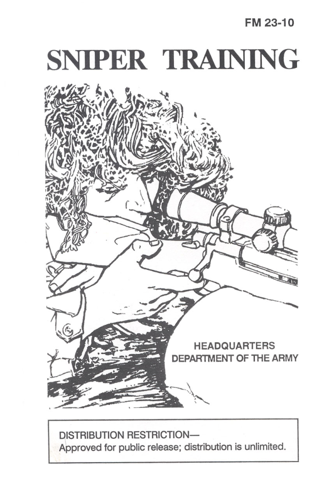 FM 23-10 Sniper Training cover