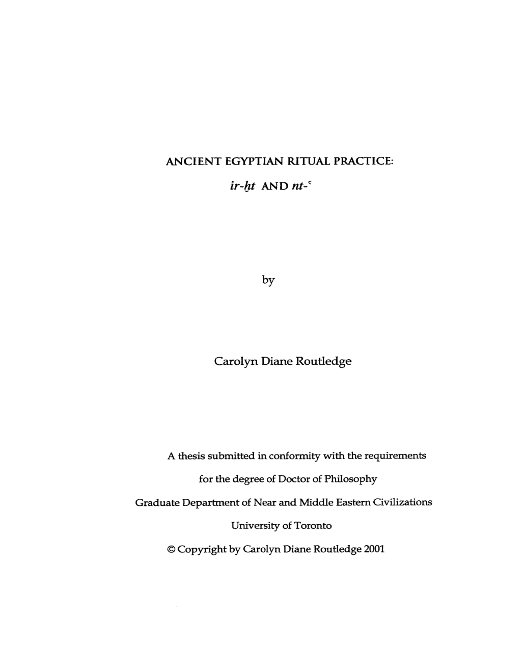 Ancient Egyptian Ritual Practice cover