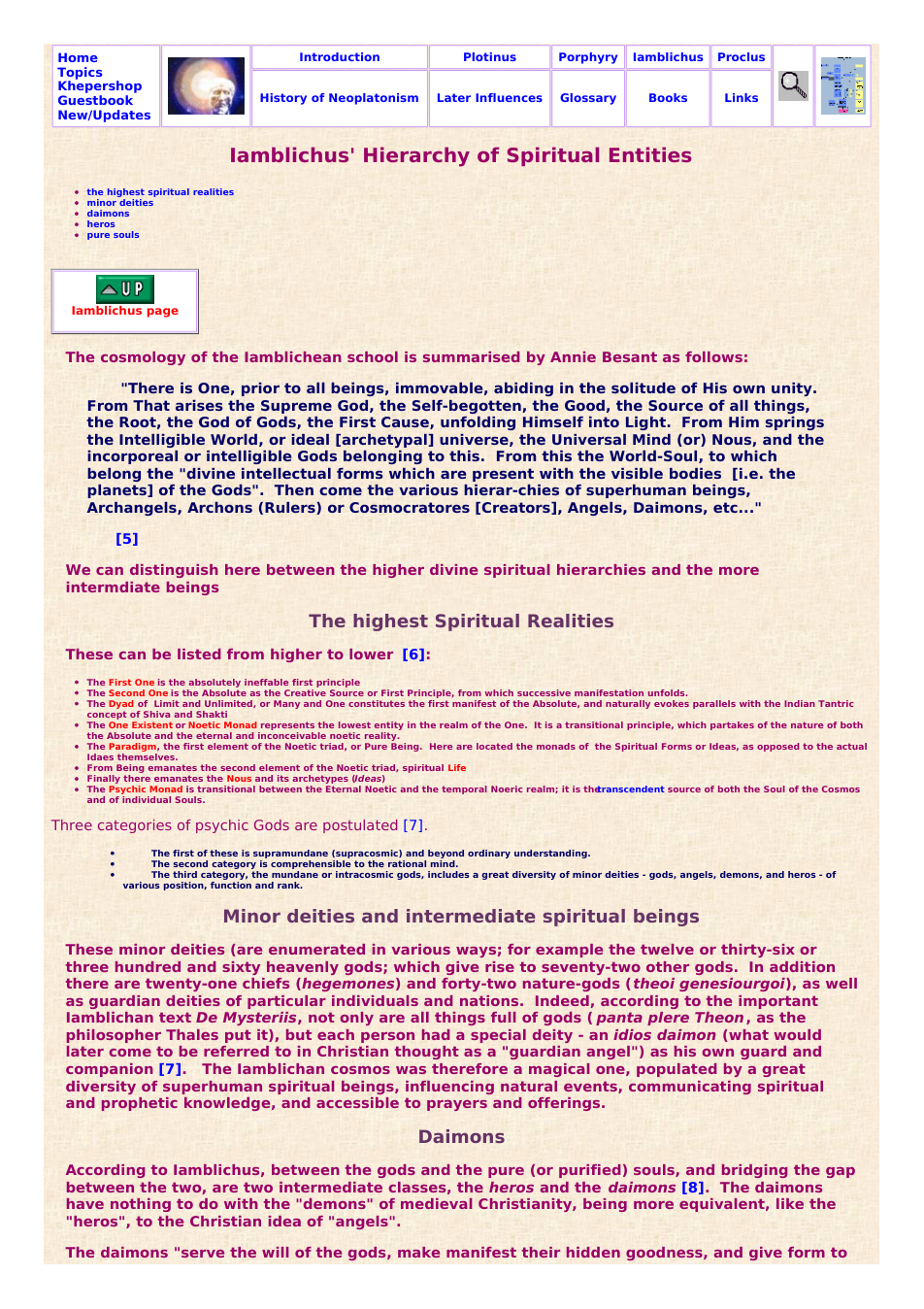 Iamblichus' Hierarchy of Spiritual Entities cover