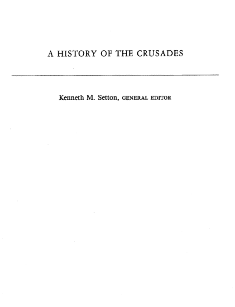 History of the Crusades Vol 6 cover