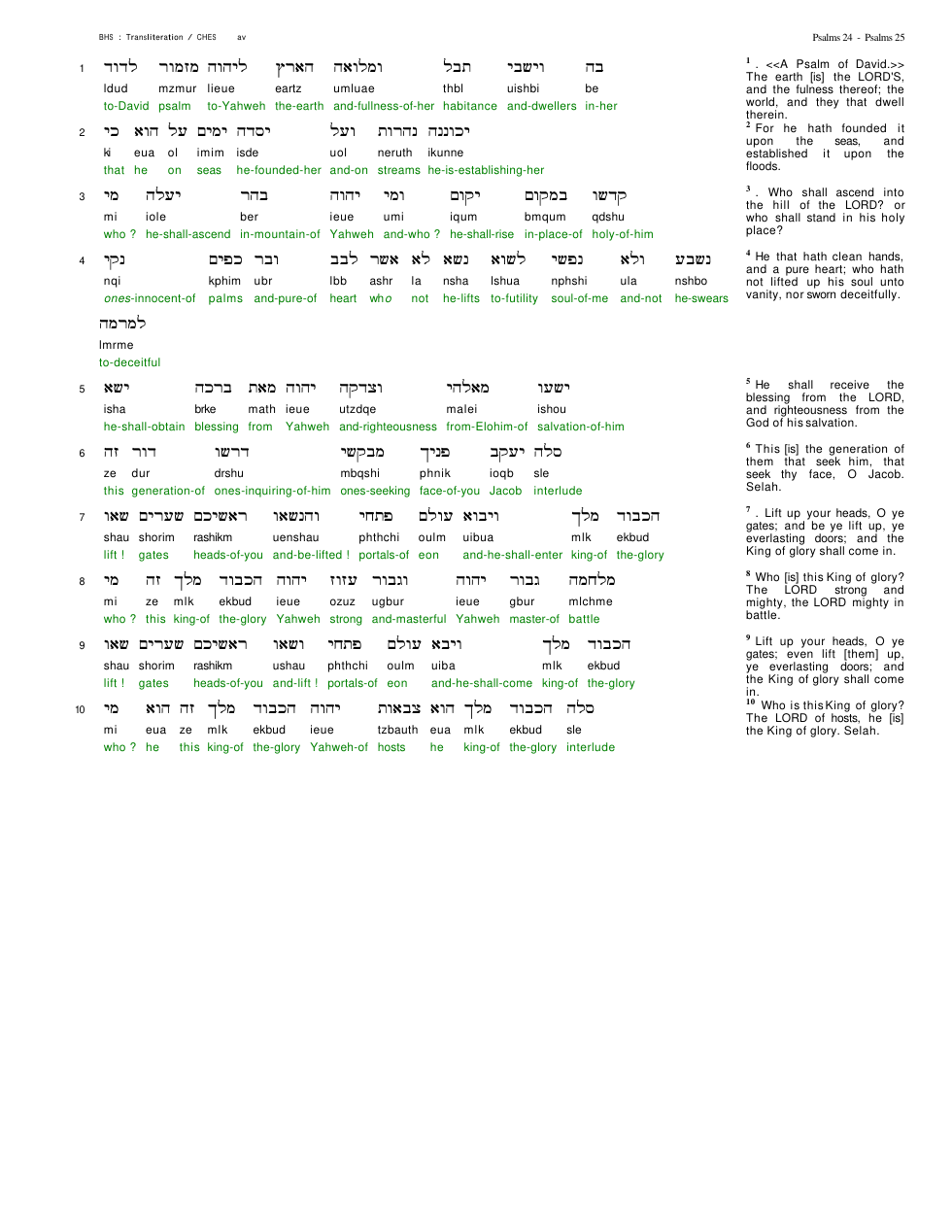 19024-The Book Of Psalms Chapter-024 cover