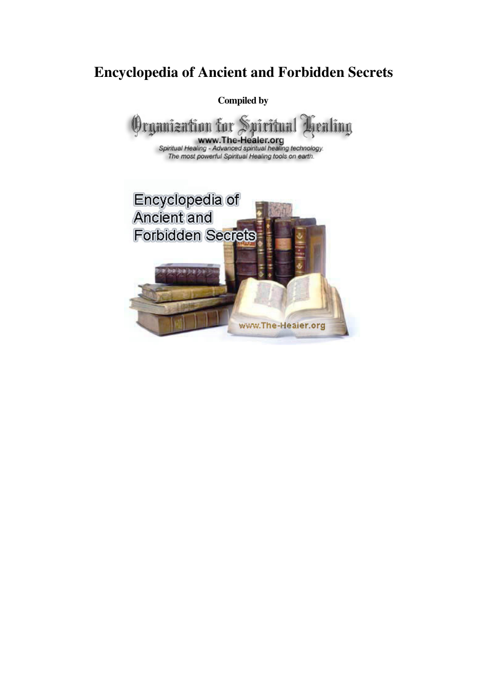 Encyclopedia Of Ancient And Forbidden Secrets cover