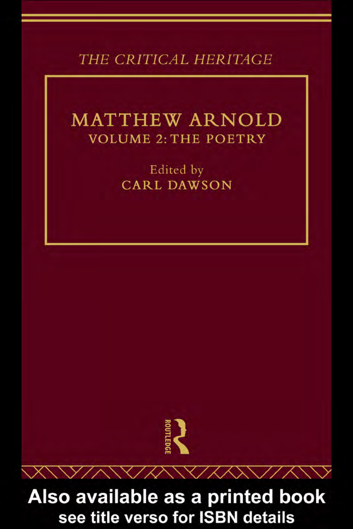 The Critical Heritage Vol 2 - The Poetry cover