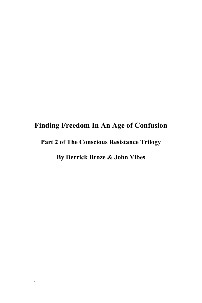 Finding Freedom In An Age Of Confusion cover