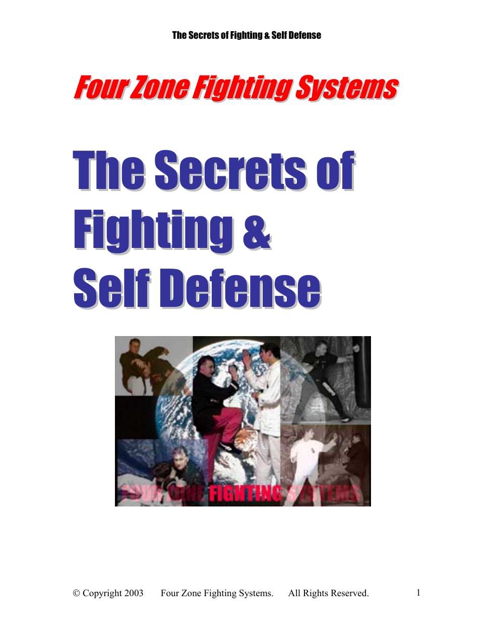 The Secrets of Fighting and Self Defense cover