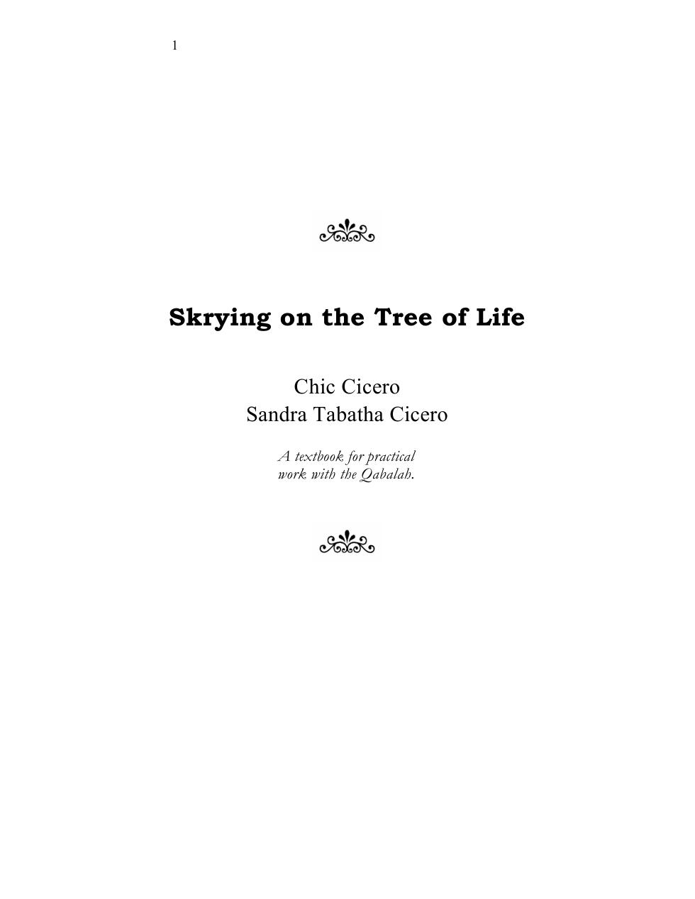 Cicero - Skrying on the Tree of Life cover