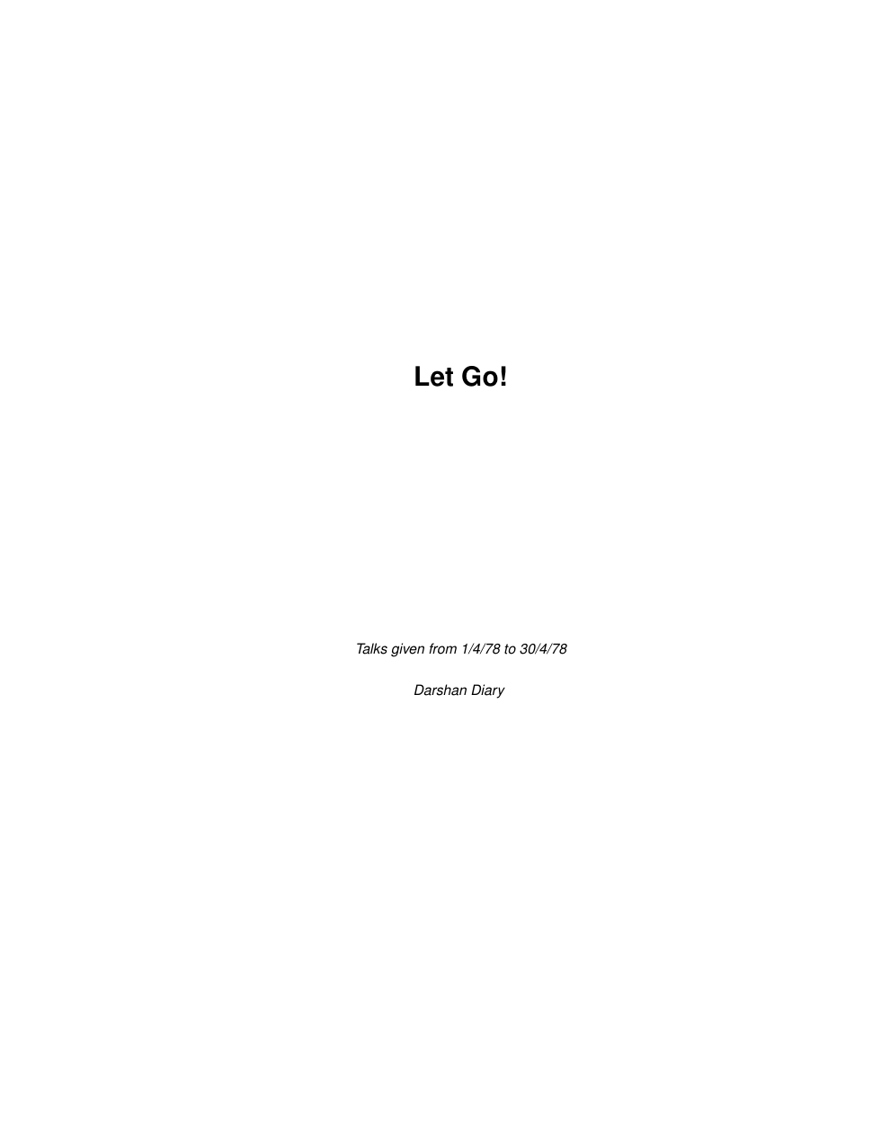 Let Go! cover
