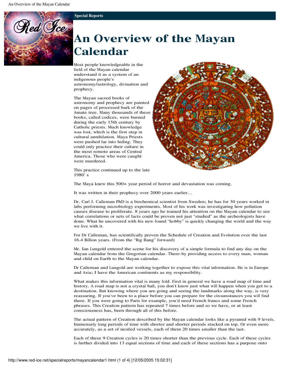 Mayan Calendar Overview cover