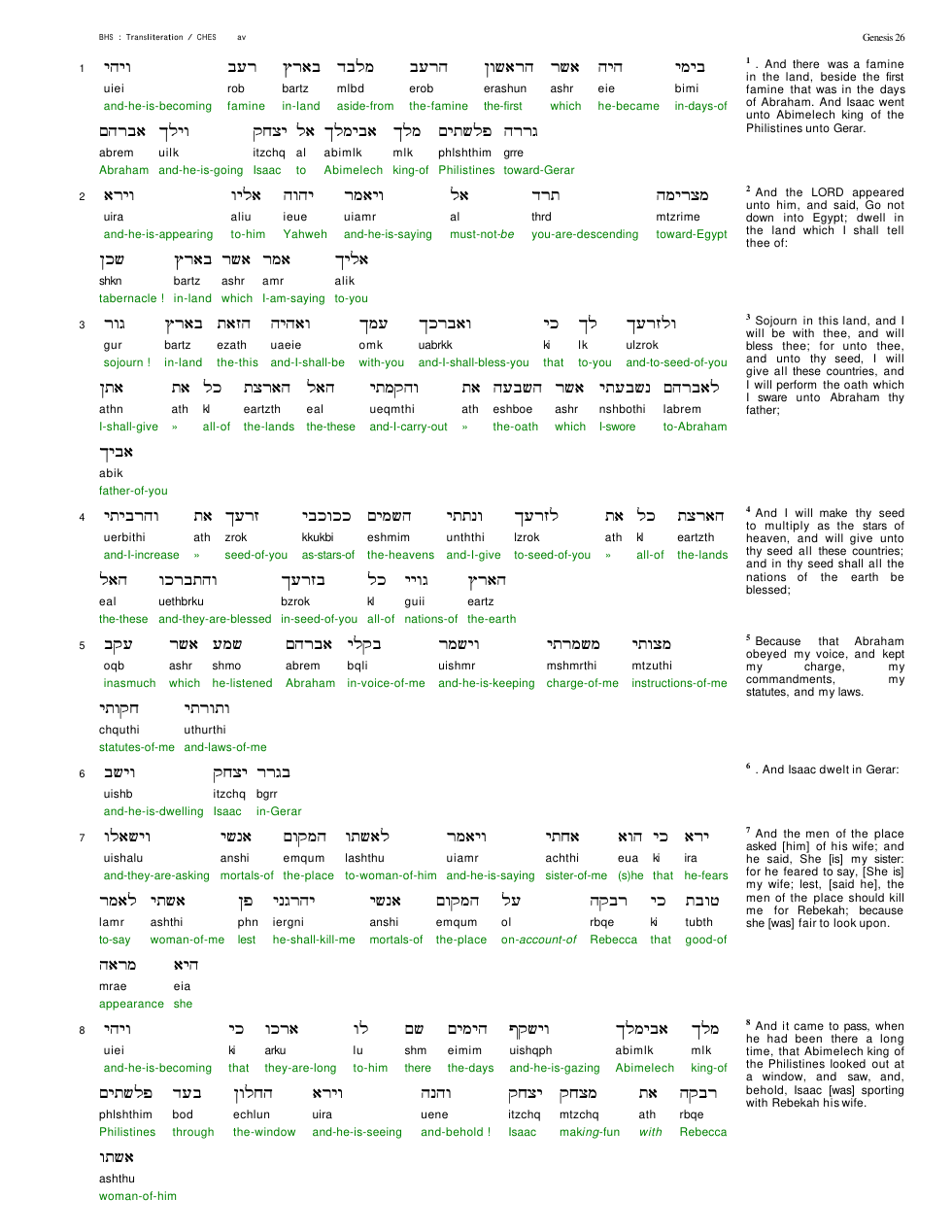 01026-The Book Of Genesis Chapter-026 cover