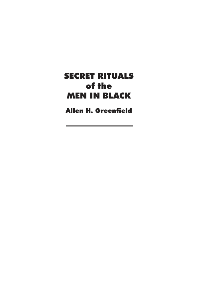 Secret Rituals Of The Men In Black cover