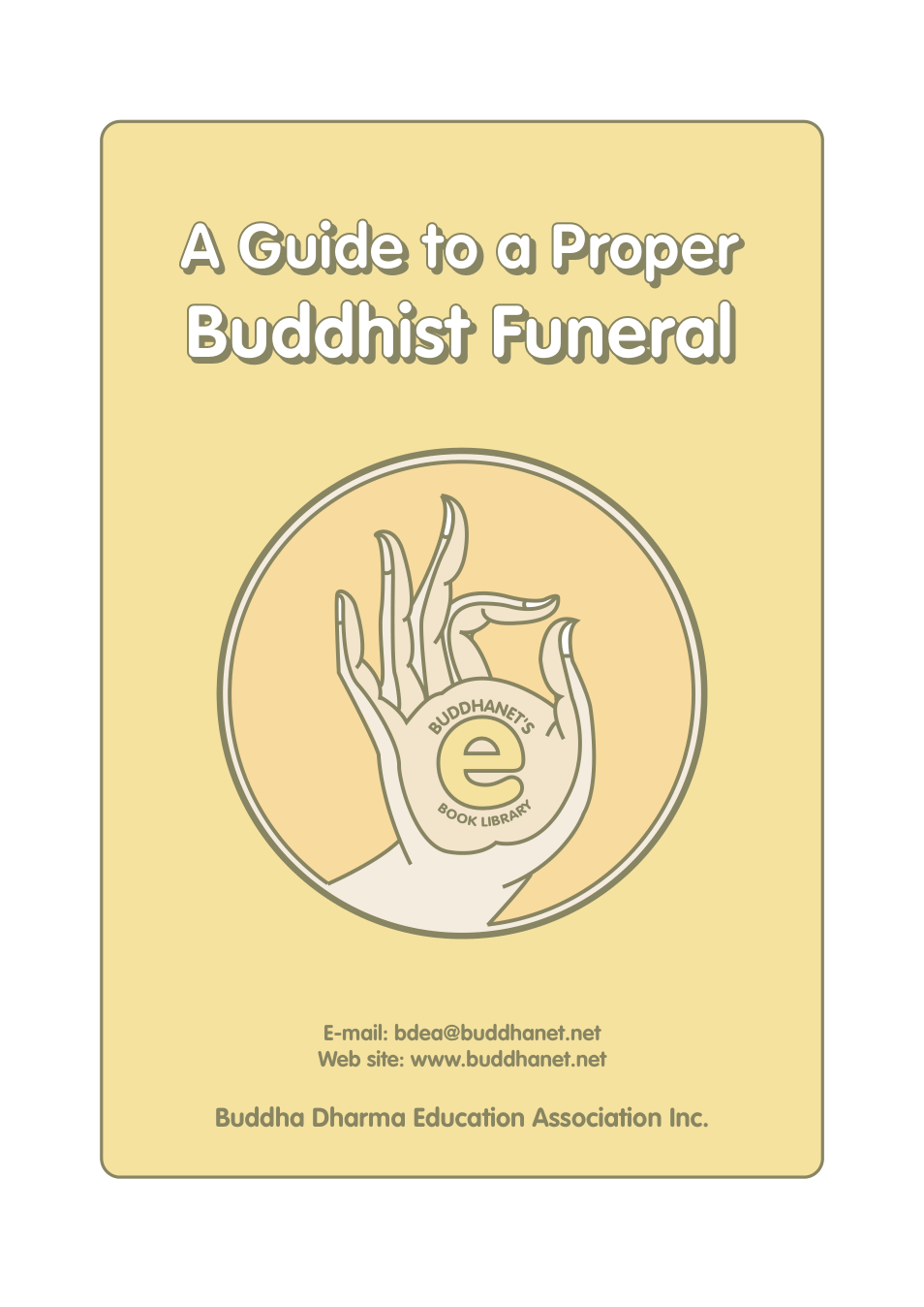 Guide To A Proper Buddhist Funeral cover