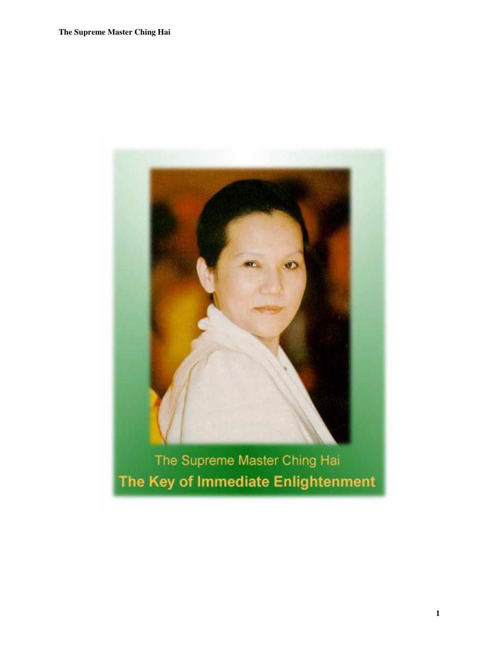 Key Of Immediate Enlightenment cover