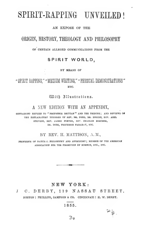Spirit rapping unveiled cover