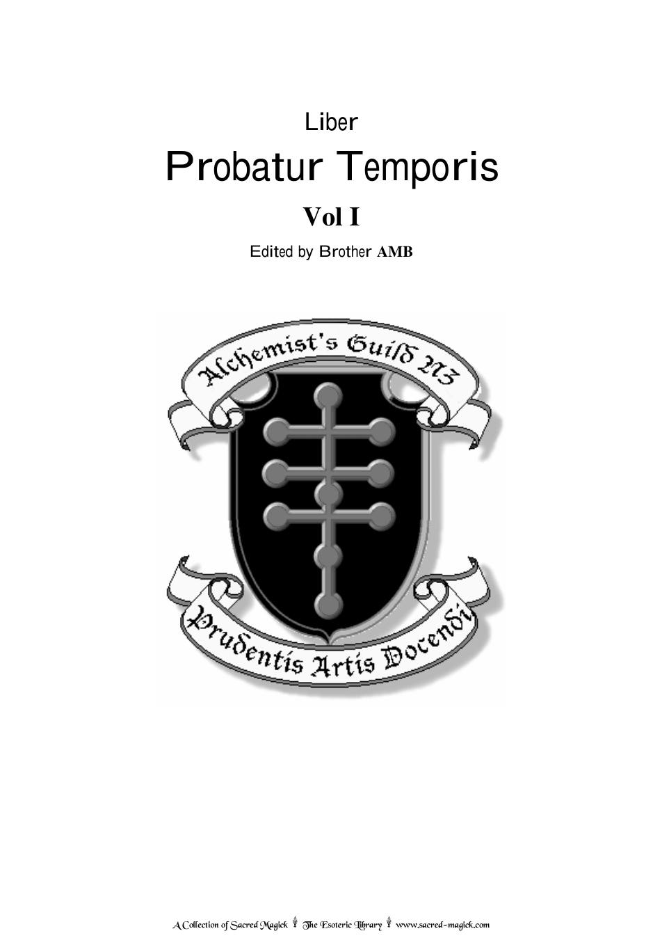 Liber Propatur Temporis - Alchemy cover