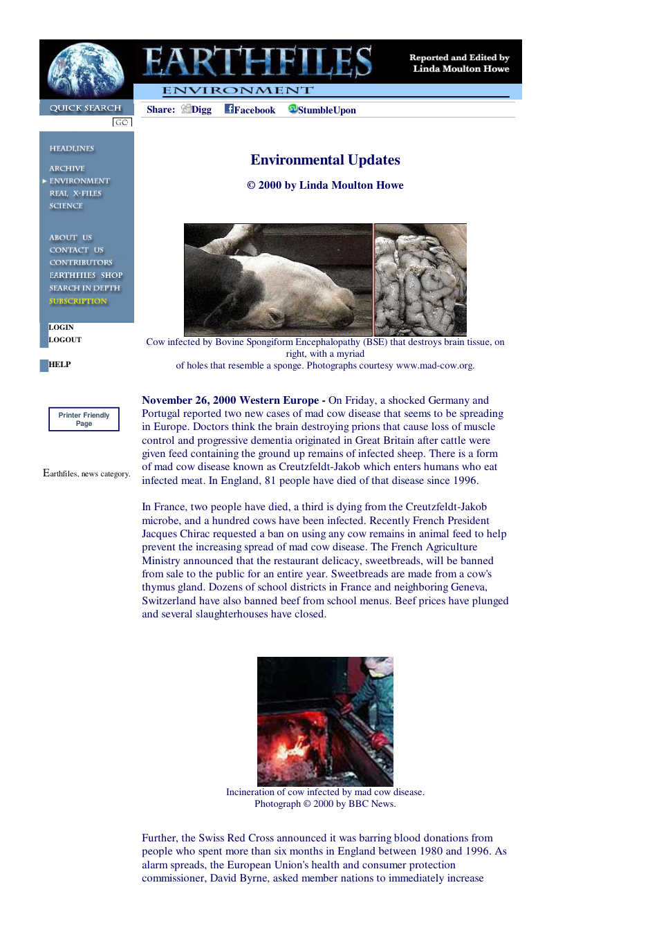11 26 2000 Environmental Updates cover