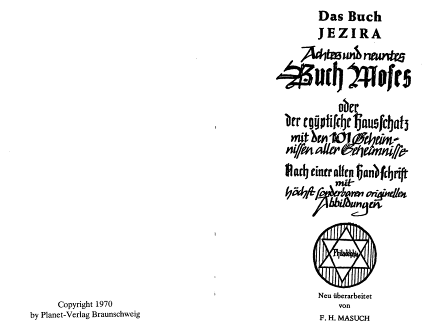 Das Achte Und Neunte Buch Moses cover