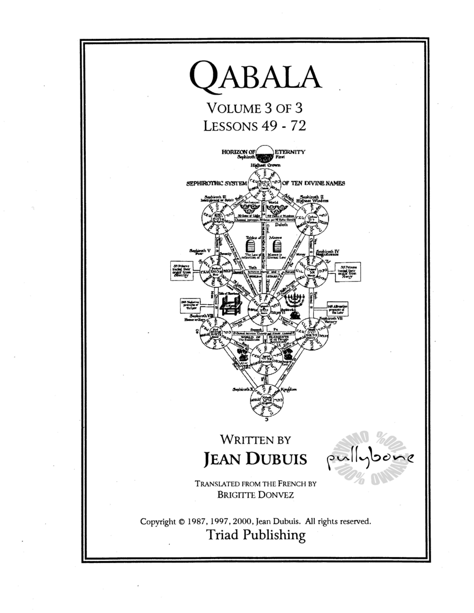 Qabala - The Philosophers of Nature vol 3 cover