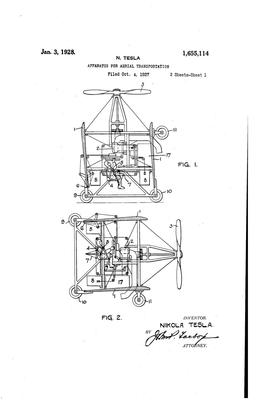 Tesla Patents - 01655114 cover