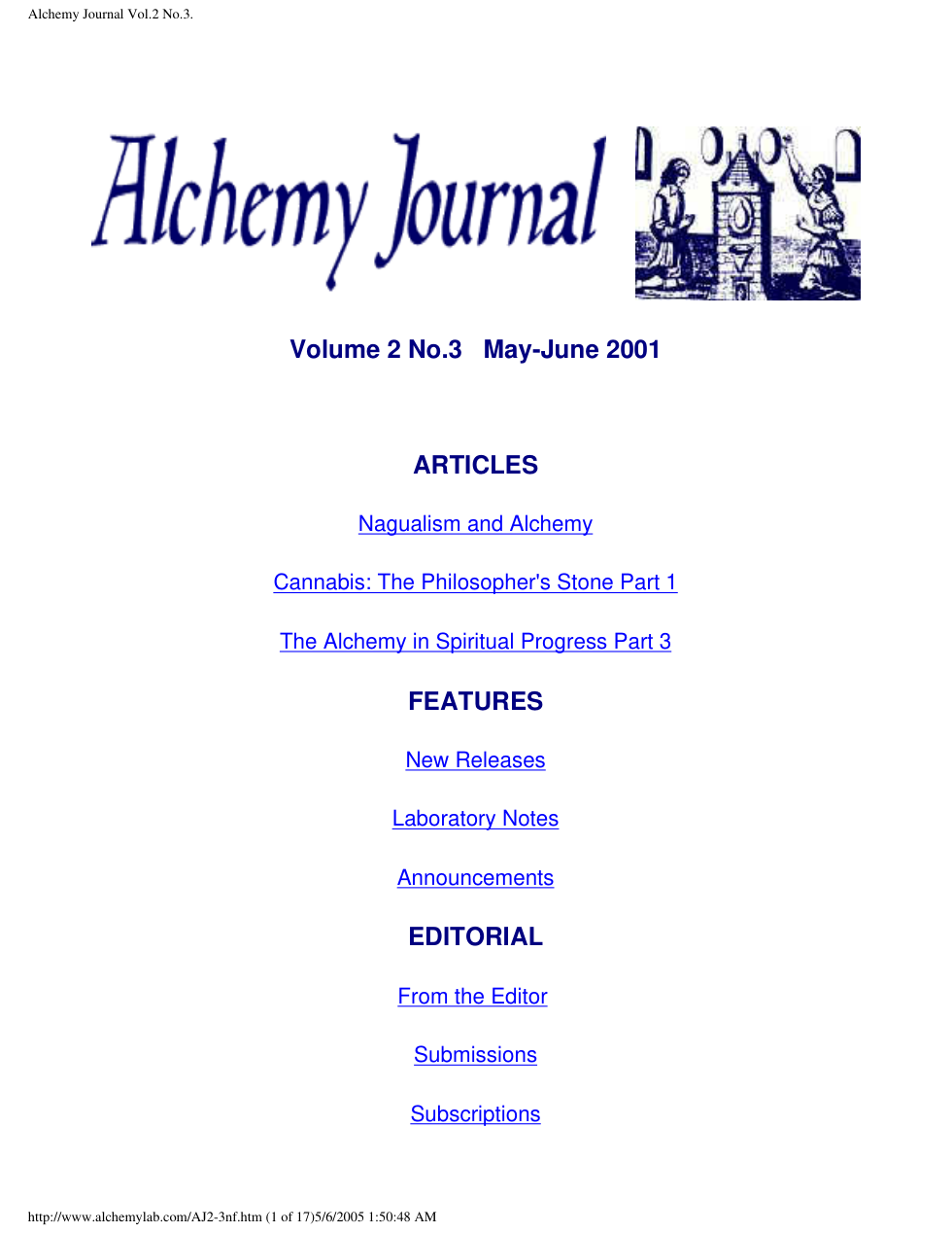 Alchemy Journal Vol.2 No.3 cover