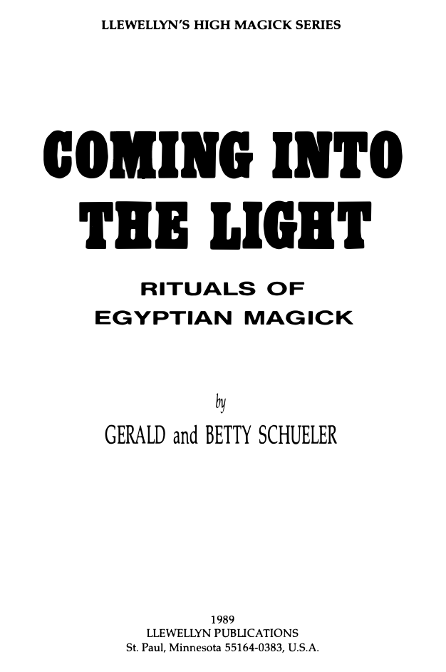 Schueler - Coming Into The Light cover