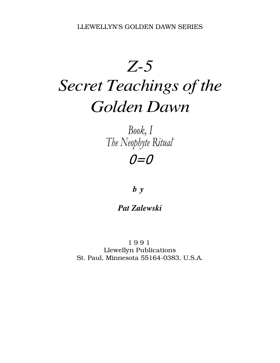 Zalewski - Z5 Book 1 Neophyte (ocr) cover