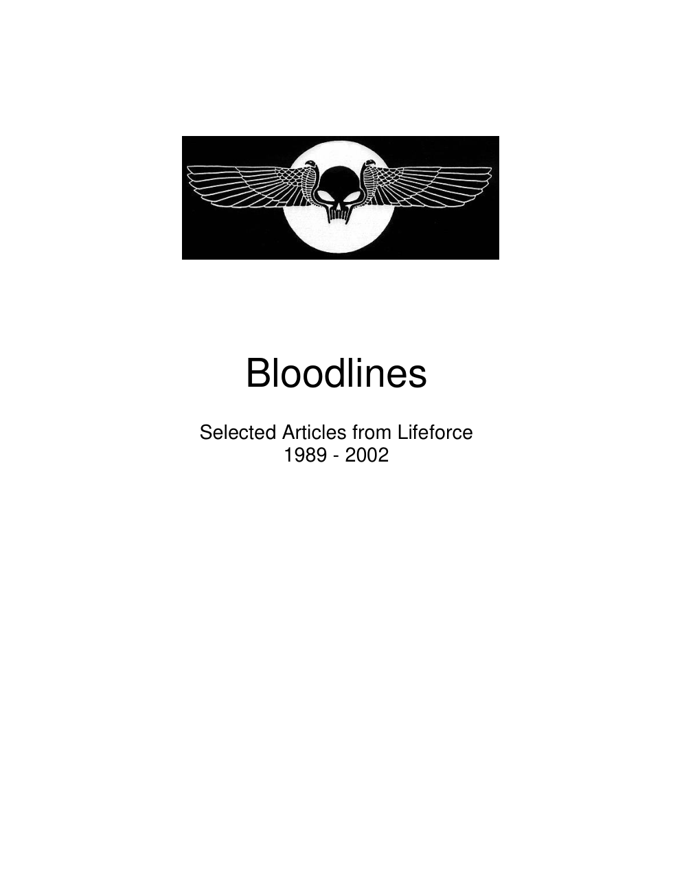 Bloodlines 1 cover