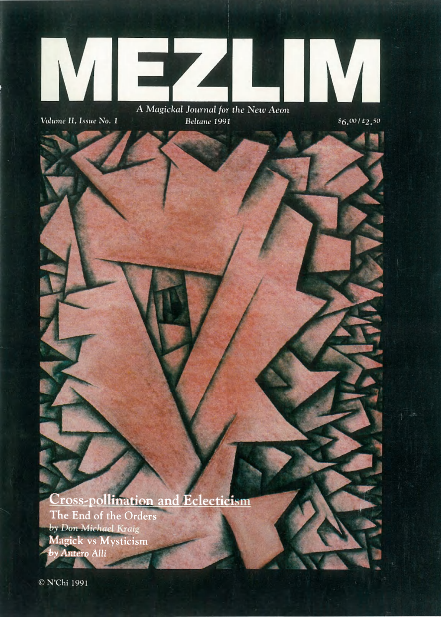 [Vol.2,No.1] Mezlim - Beltane 1991 cover