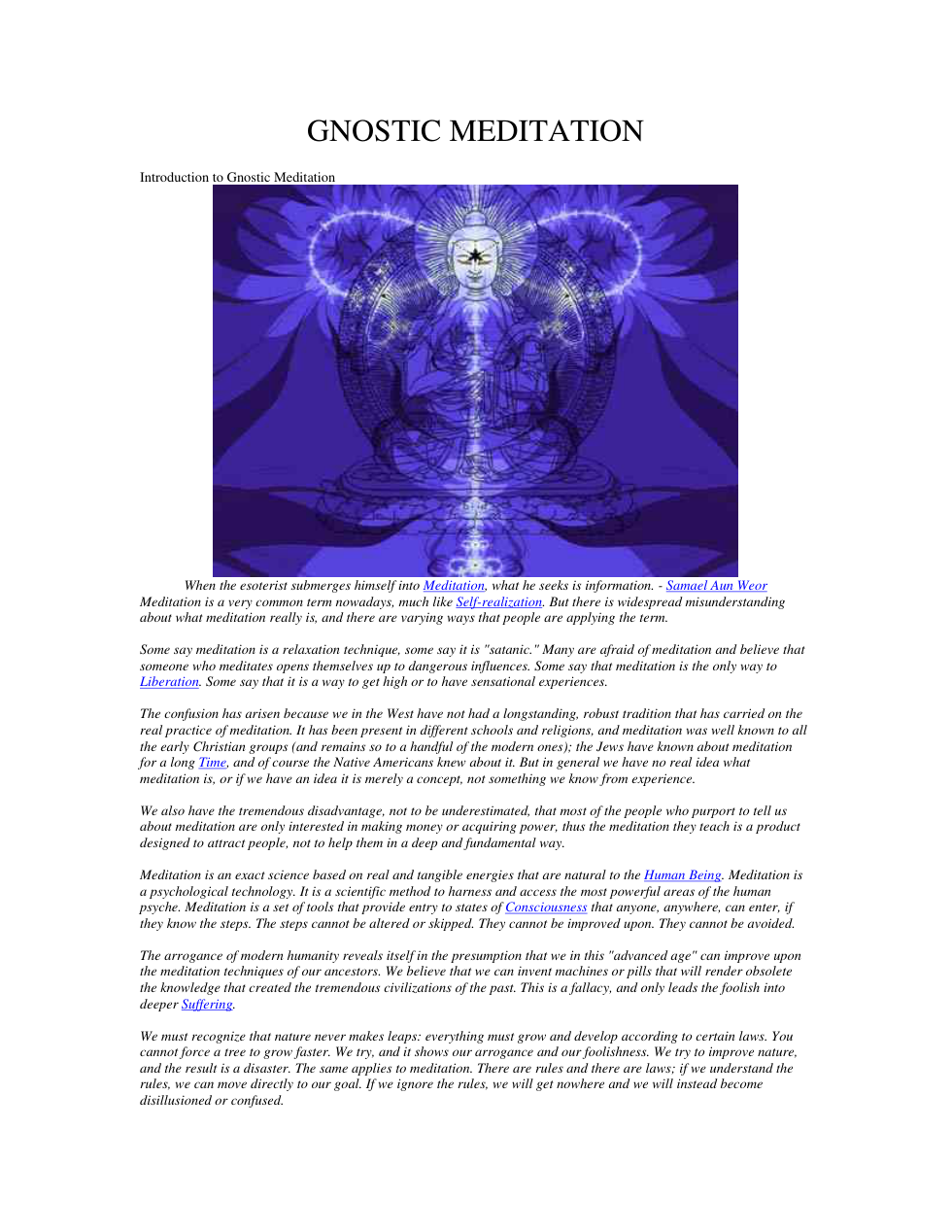 Gnostic Meditation cover