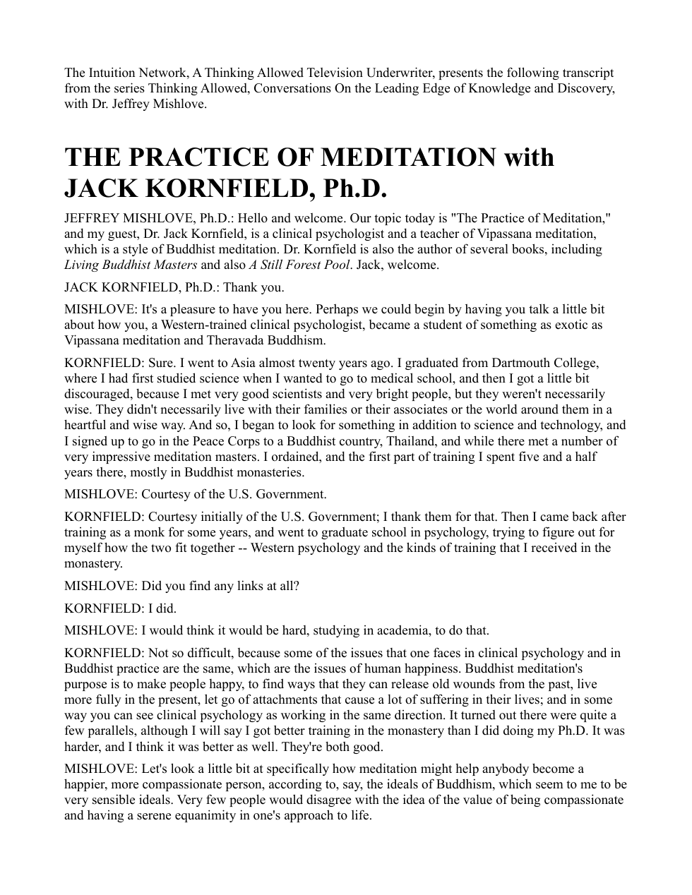 Interview Transcript cover