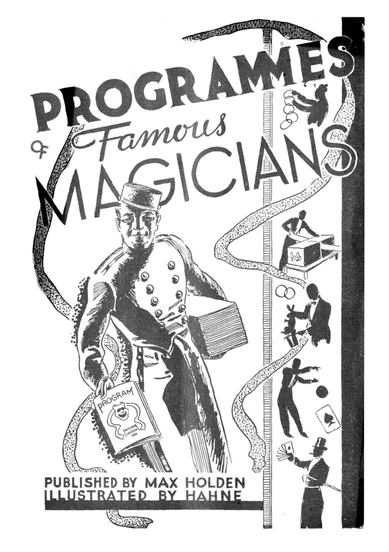 Programmes of Famous Magicians cover