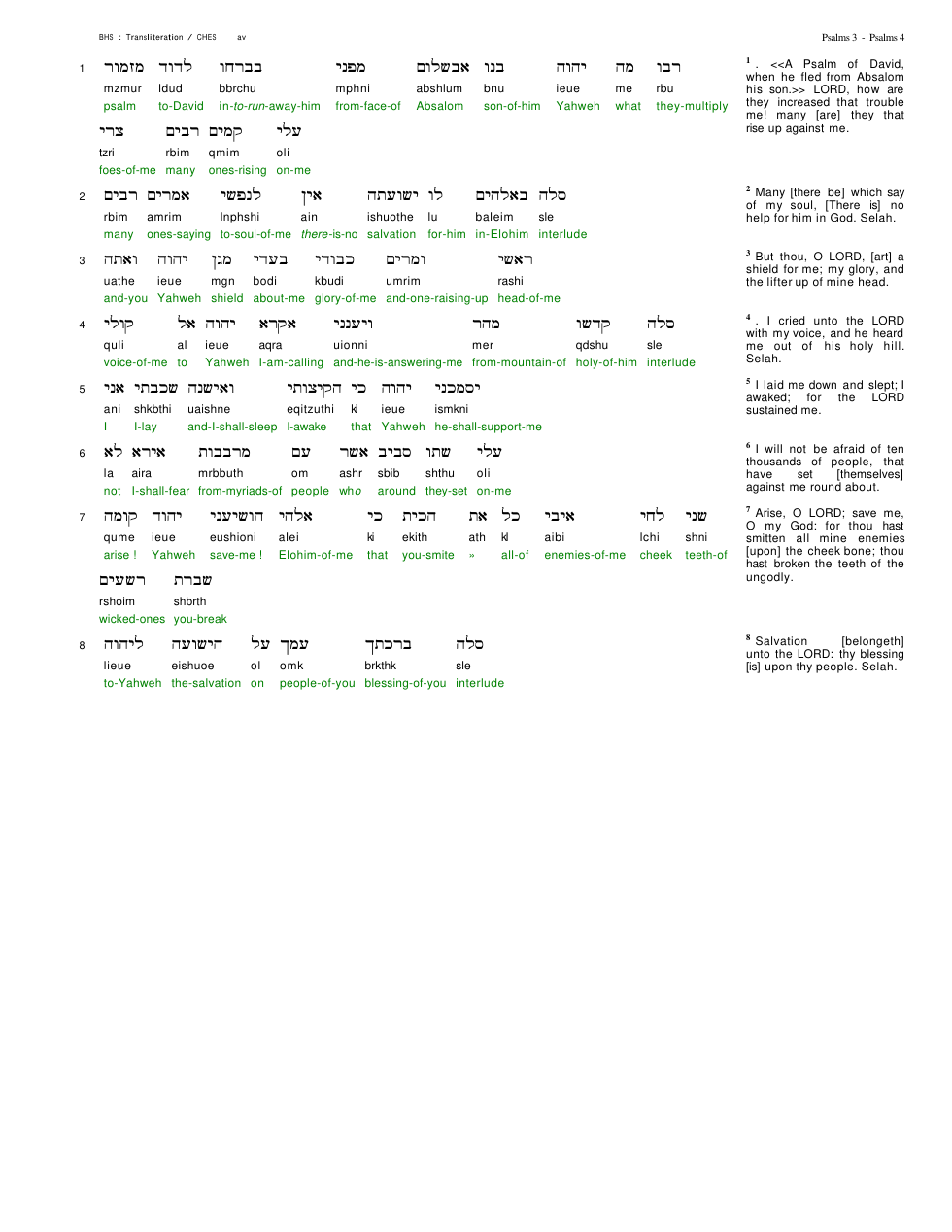19003-The Book Of Psalms Chapter-003 cover