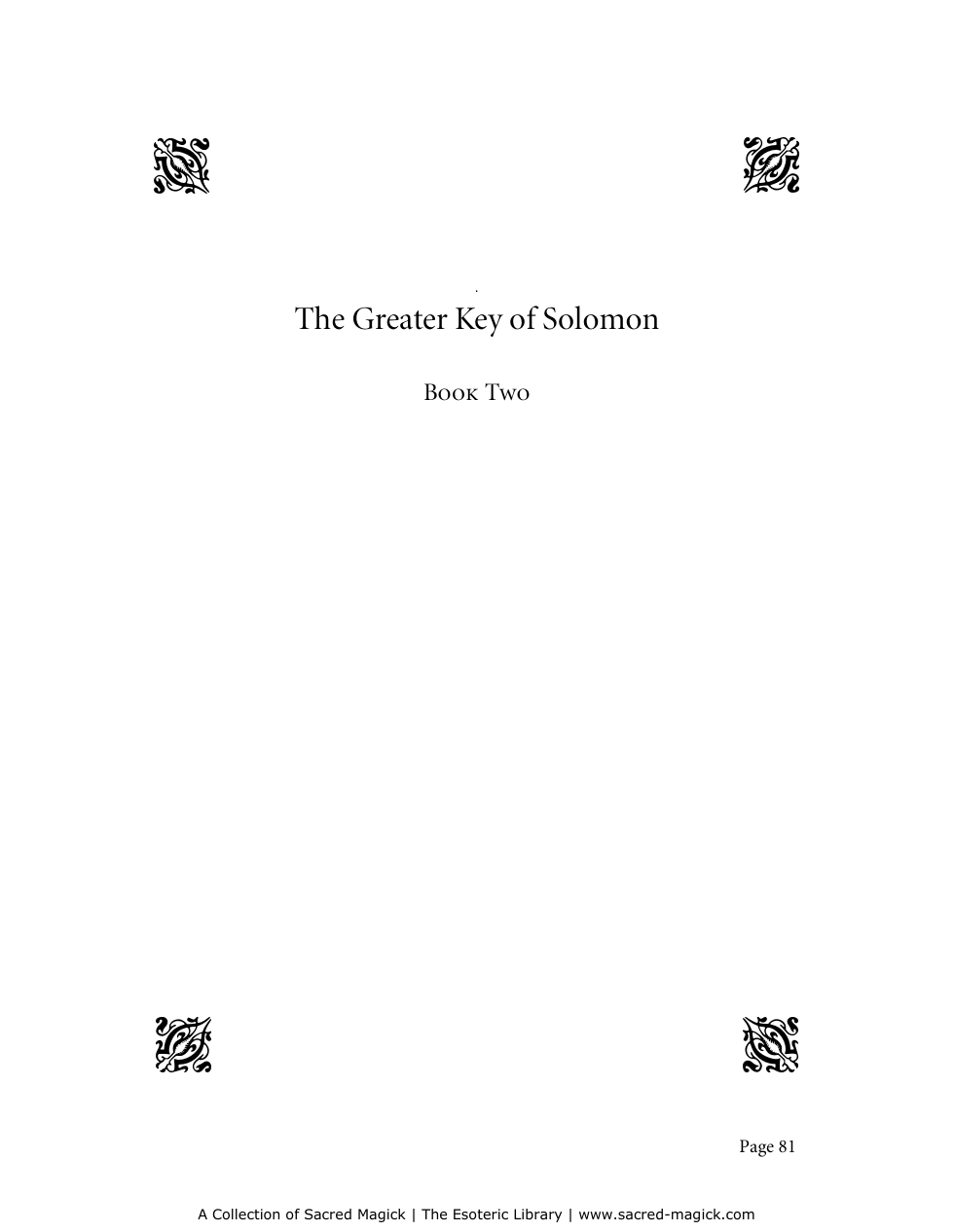 Greater Key of Solomon 2 cover