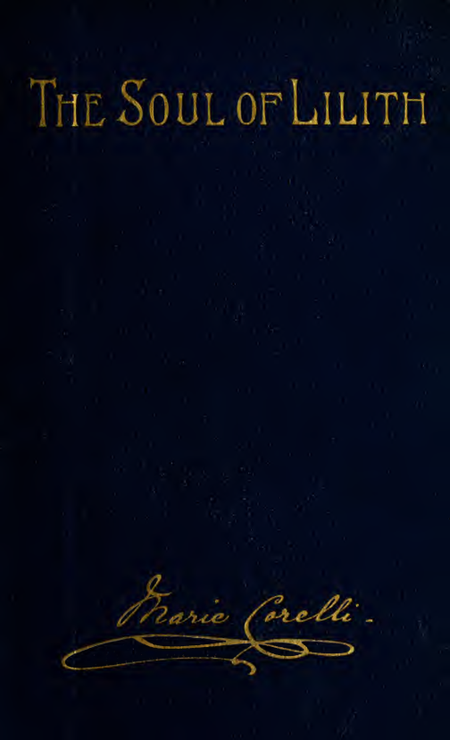 The Soul of Lilith, Volume 3 - M Corelli (1892) cover
