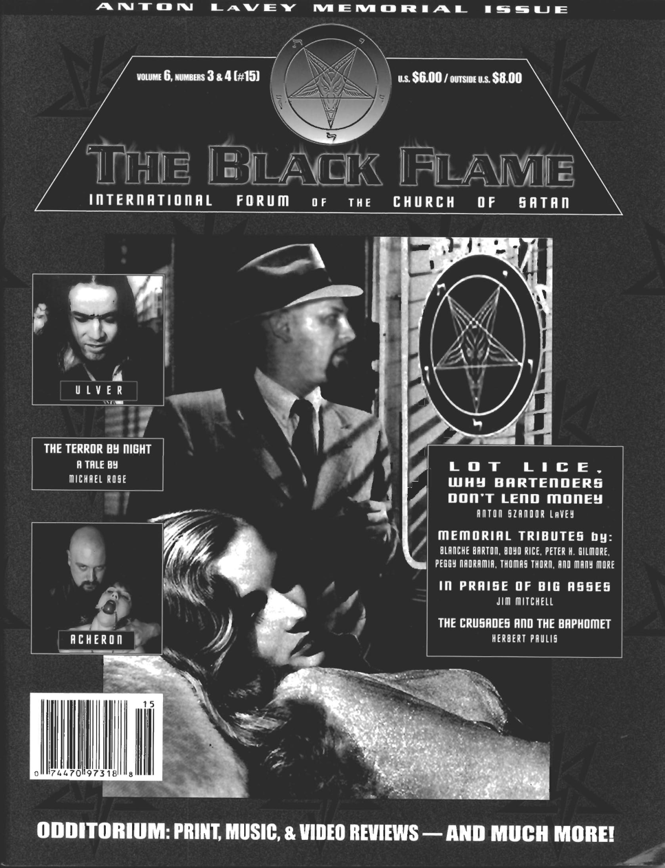 Church Of Satan - The Black Flame Vol. 6 No. 3 and 4 cover