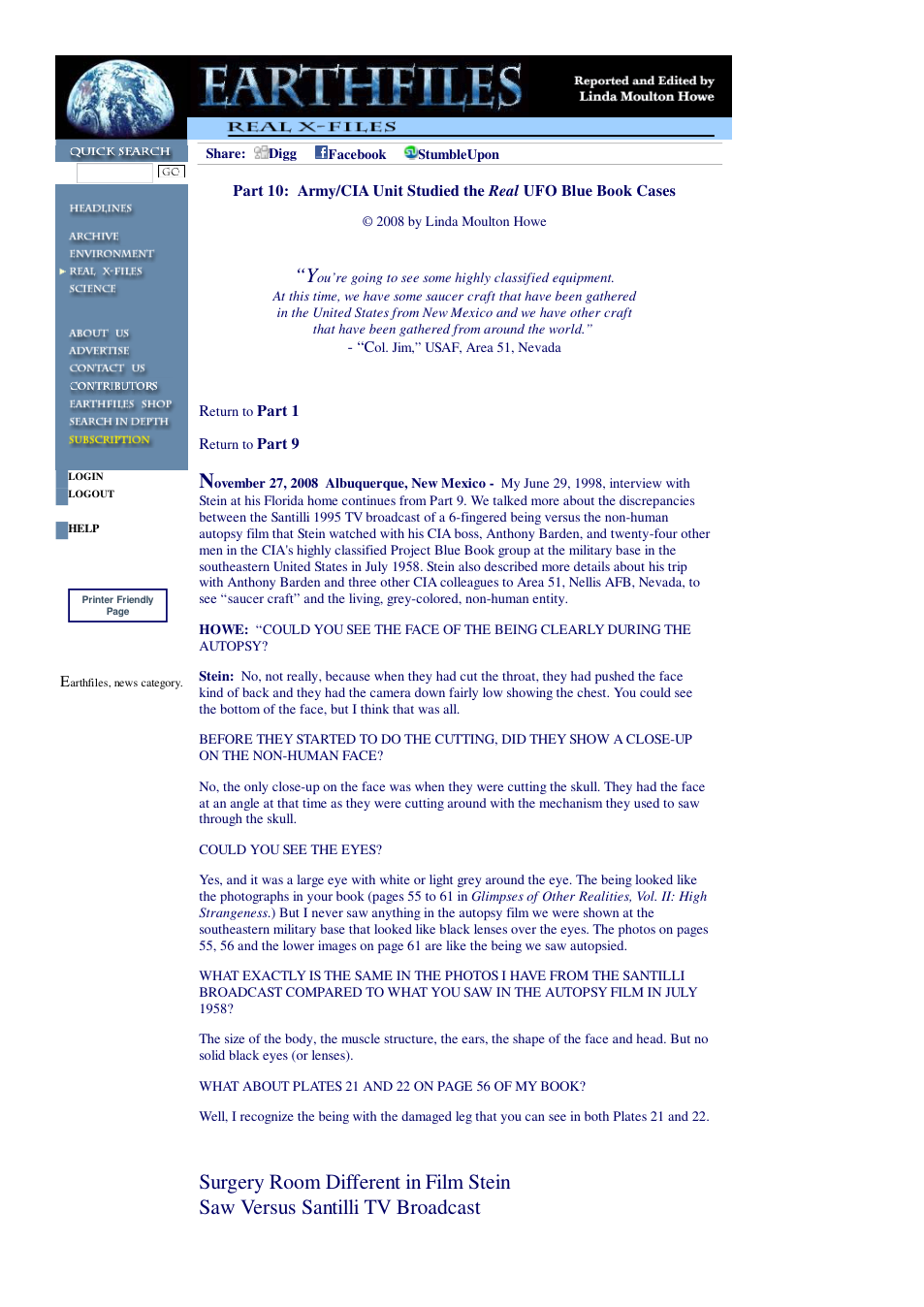 11 27 2008 Part 10 Army CIA Unit Studied the Real UFO Blue Book Cases cover