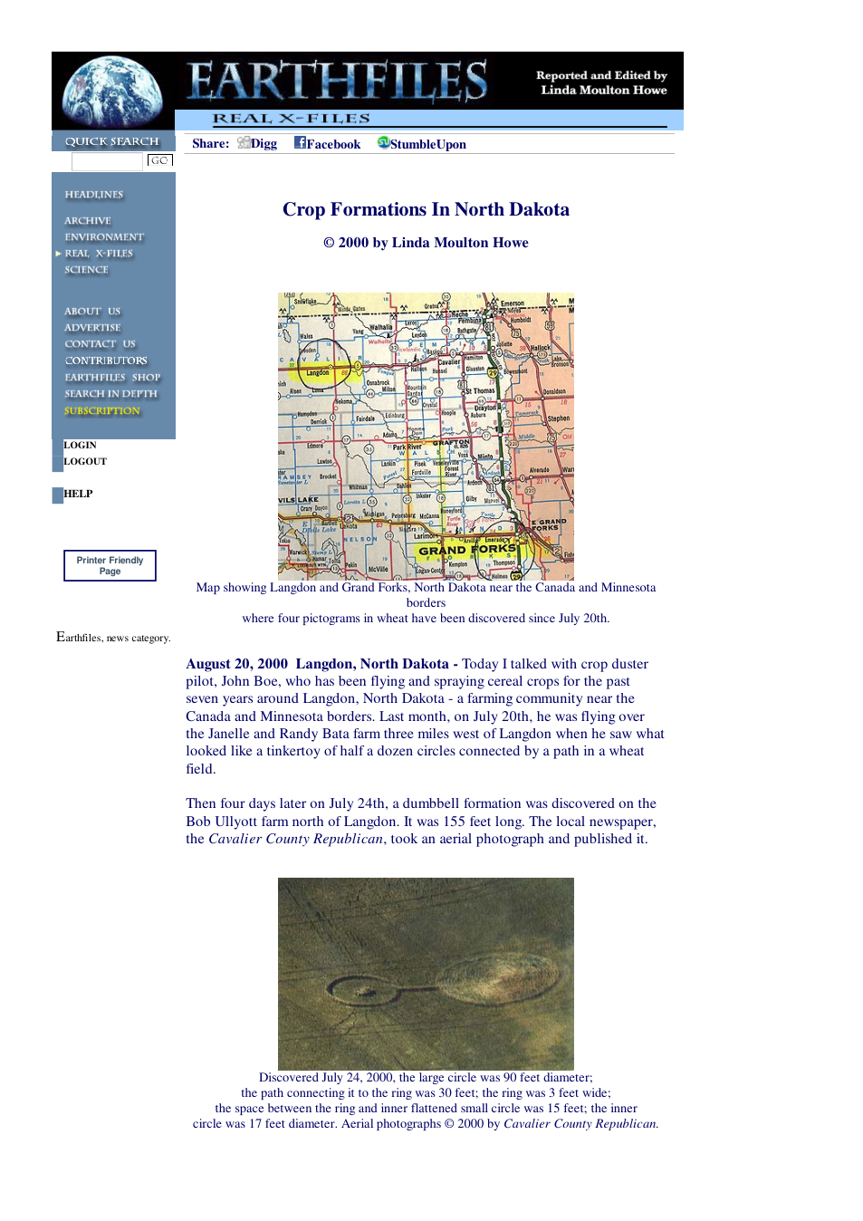 08 20 2000 Crop Formations In North Dakota cover