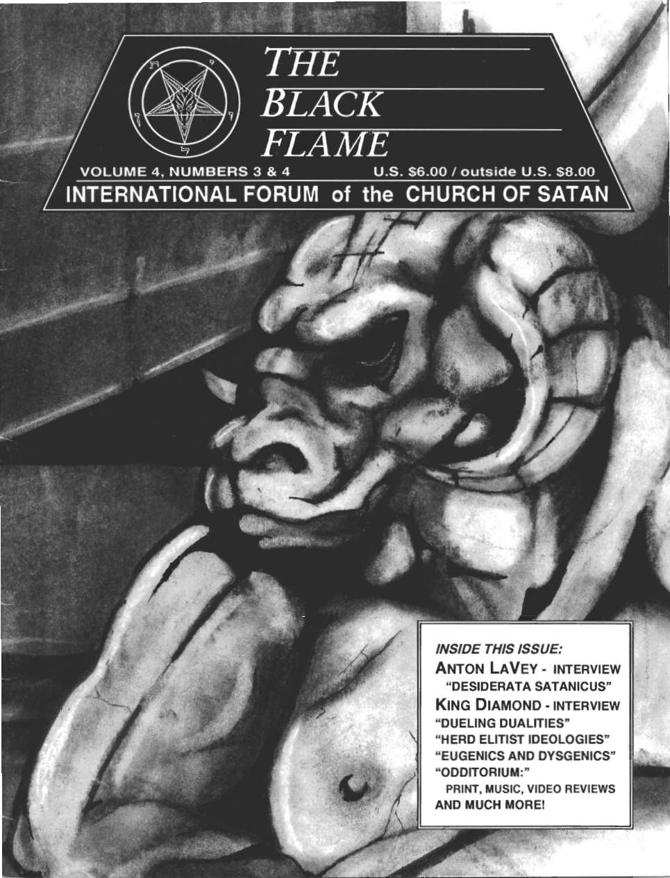Church Of Satan - The Black Flame Vol. 4 No. 3 and 4 cover