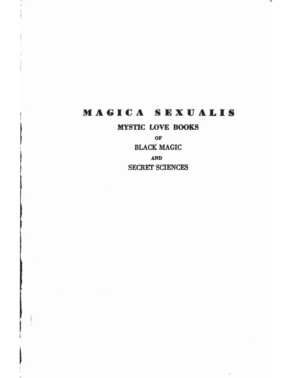Magic Sexualis cover