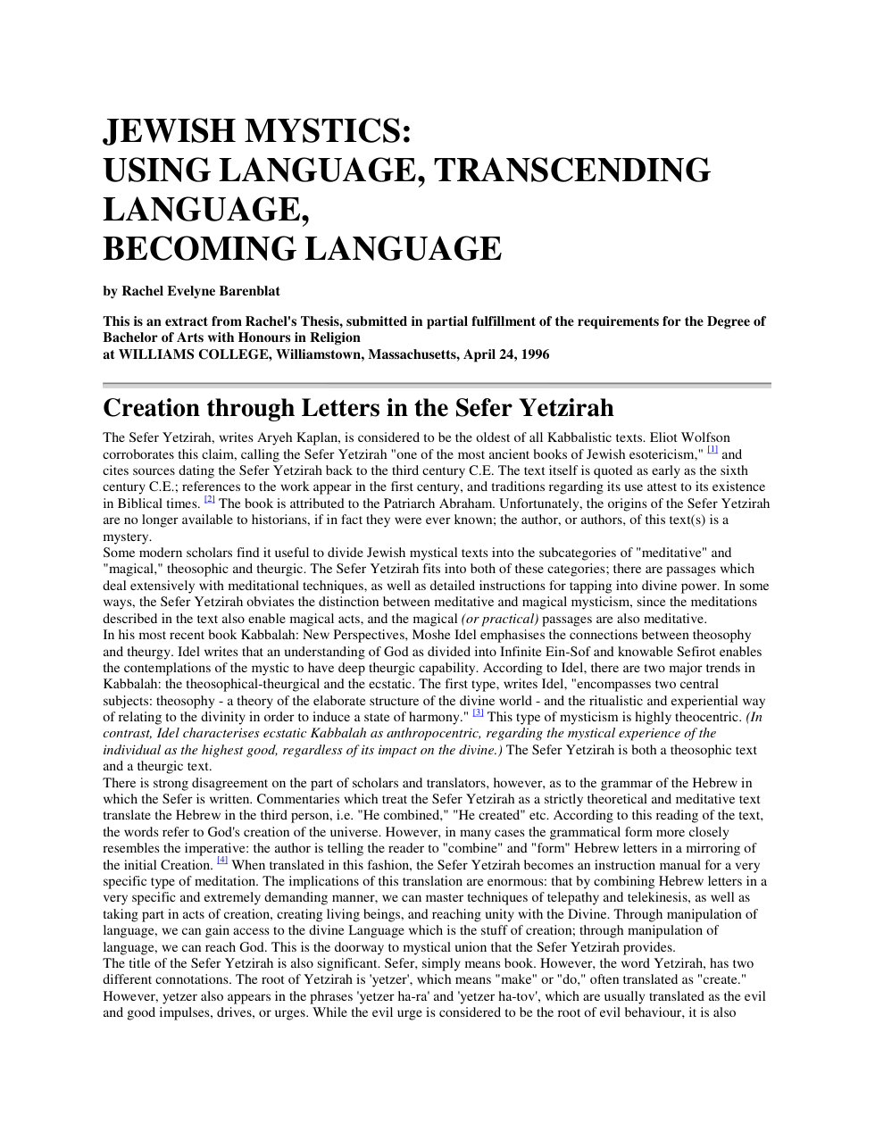 Creation Through Letters cover