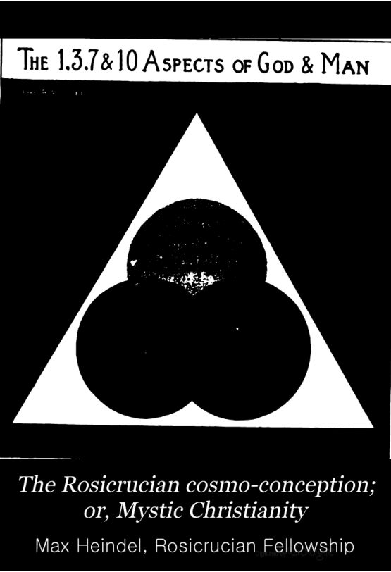 Max Heindel - Rosicrucian Cosmo-Conception cover