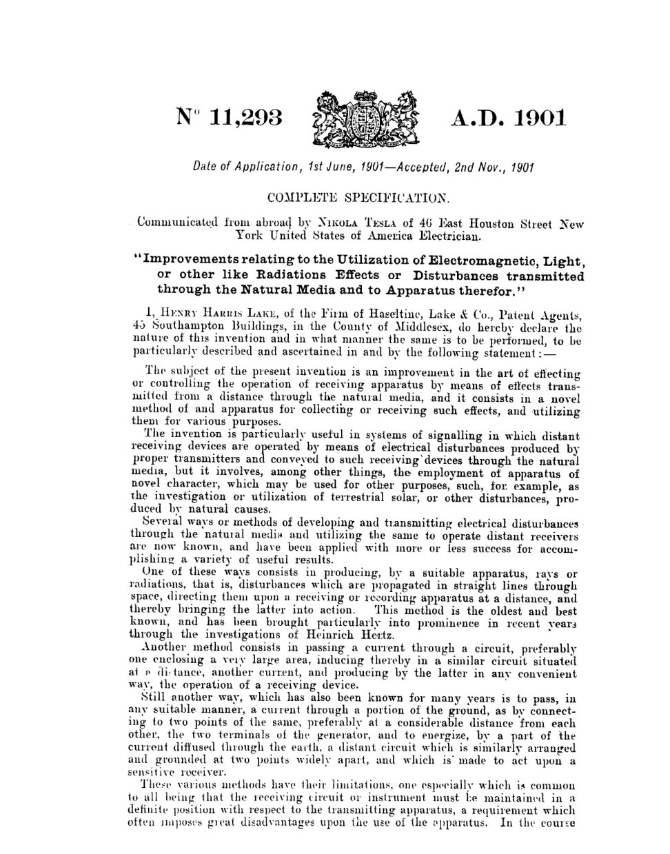 Tesla Patents - B11293 cover