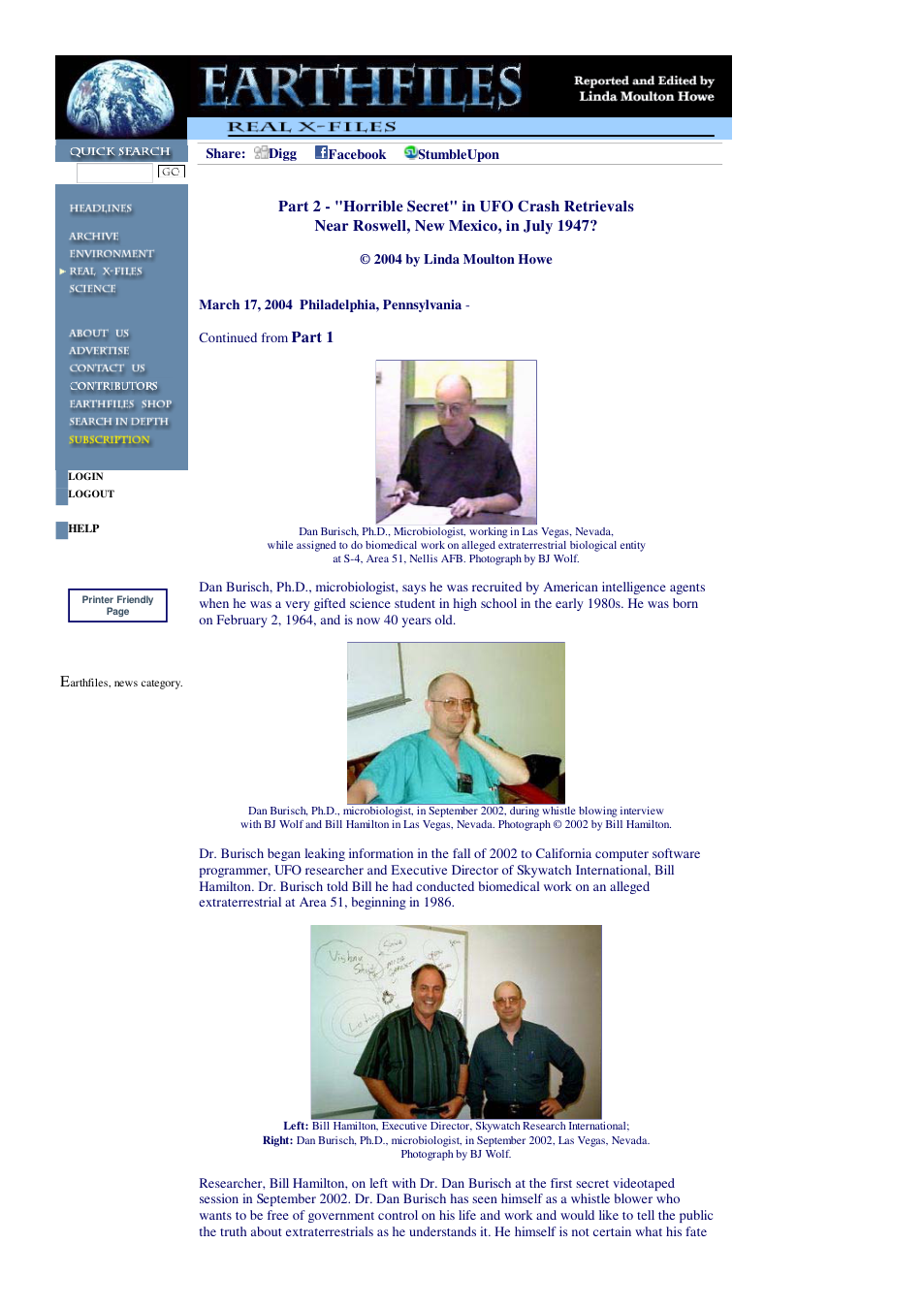 03 17 2004 Part 2 - Horrible Secret in UFO Crash Retrievals Near Roswell, New Mexico, in July 1947 cover