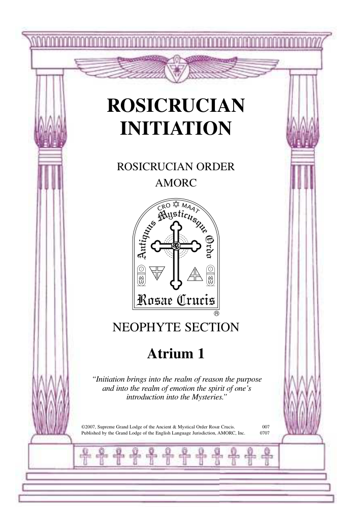 Rosicrucian - Atrium 1 - Initiation (2007) cover
