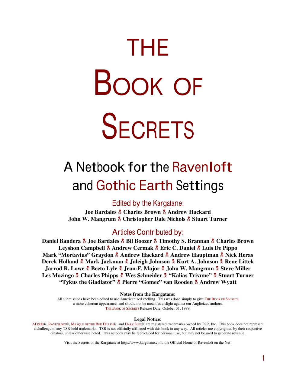 Book of Secrets cover