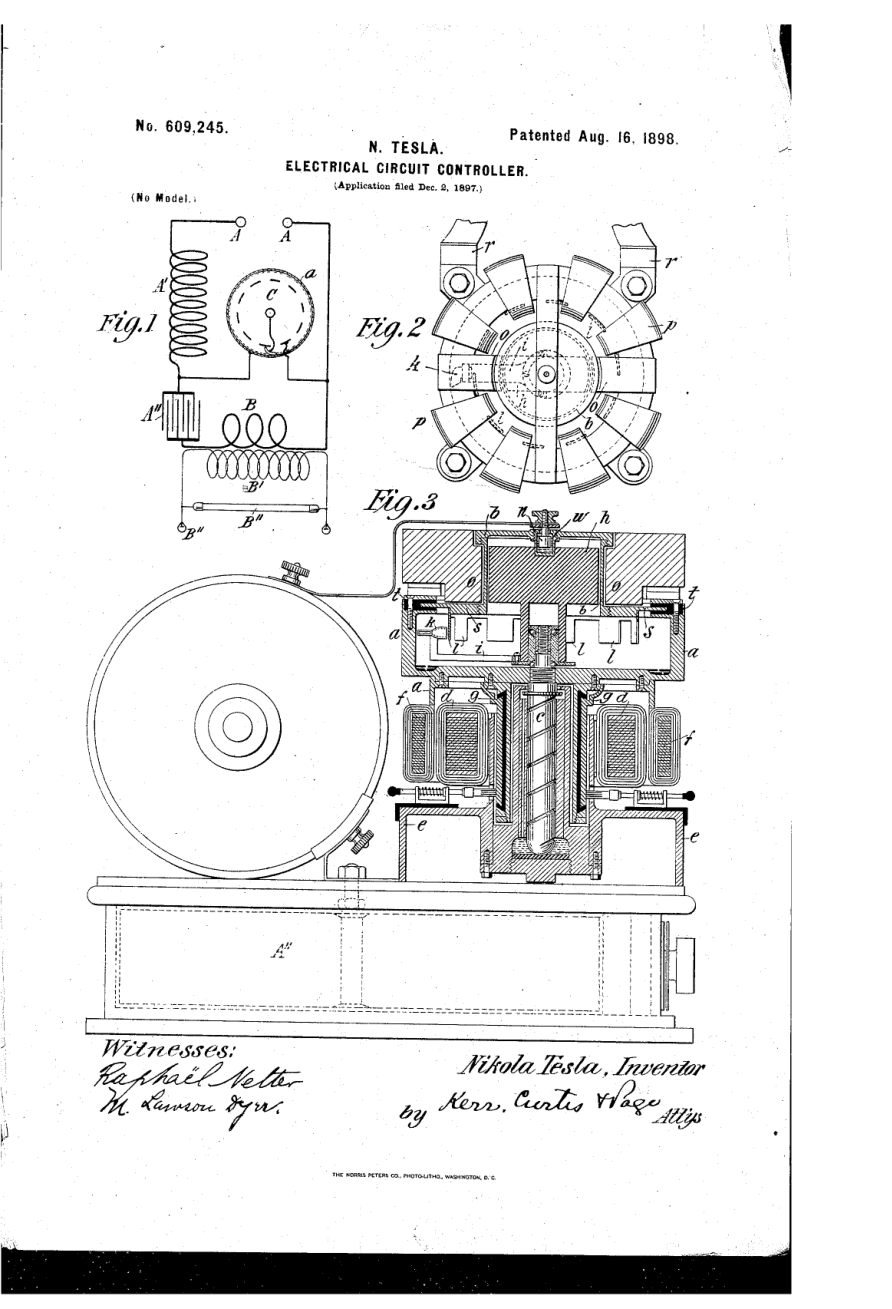 Tesla Patents - 00609245 cover