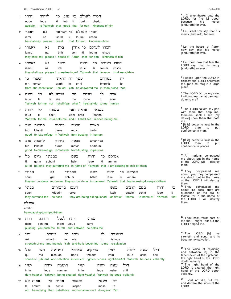 19118-The Book Of Psalms Chapter-118 cover