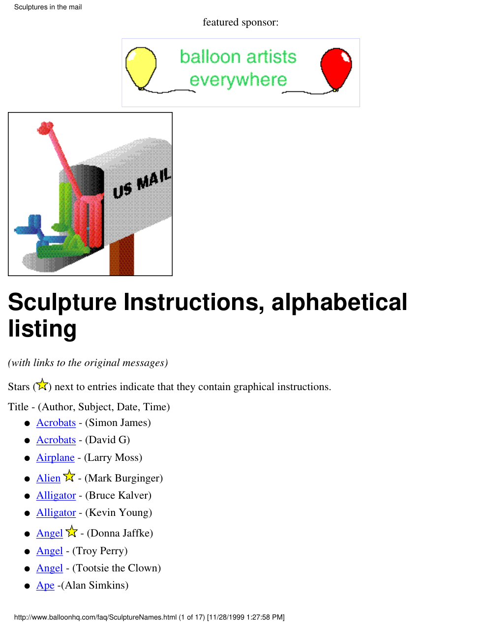 Balloon Sculpture cover