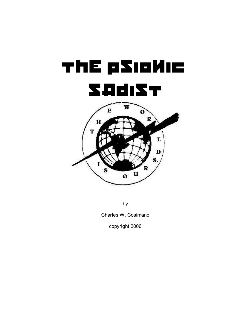 The Psionic Sadist cover