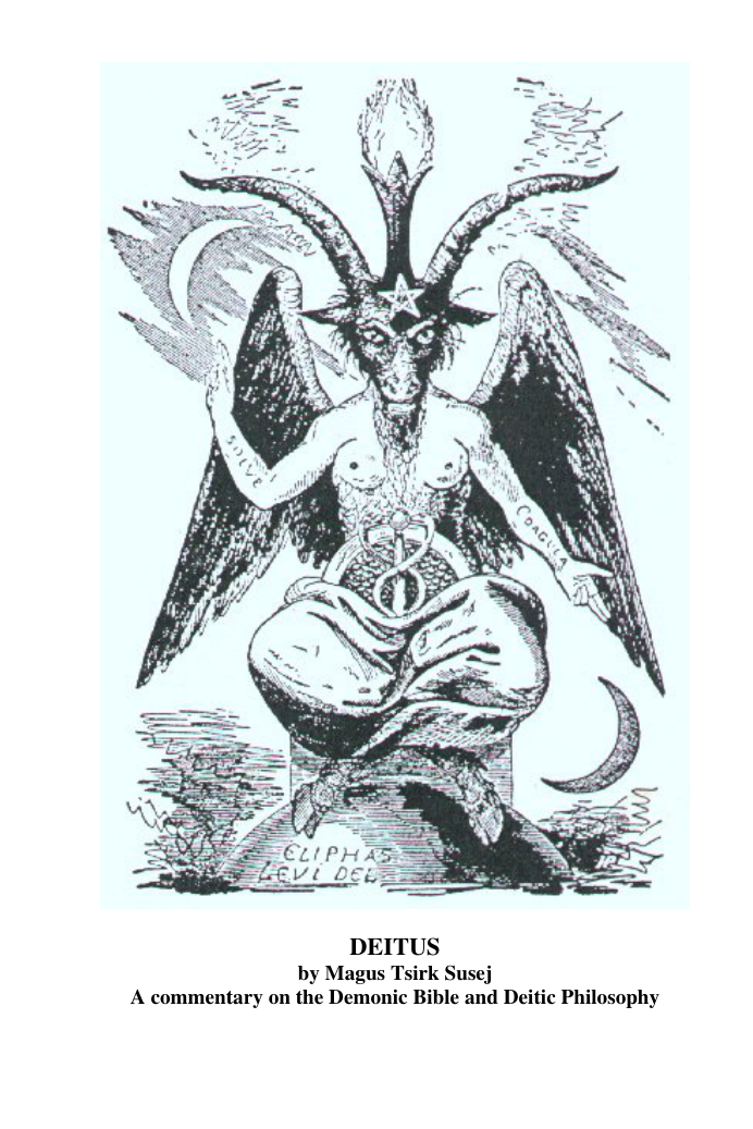 Magus Tsirk Susej - Deitus (A Commentary on the Demonic Bible & the Deitic Philosophy) cover